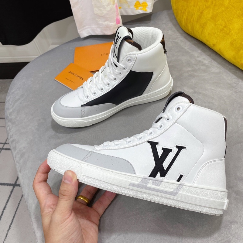 Giày thể thao nam và nữ cổ cao Louis Vuitton LV cao cấp