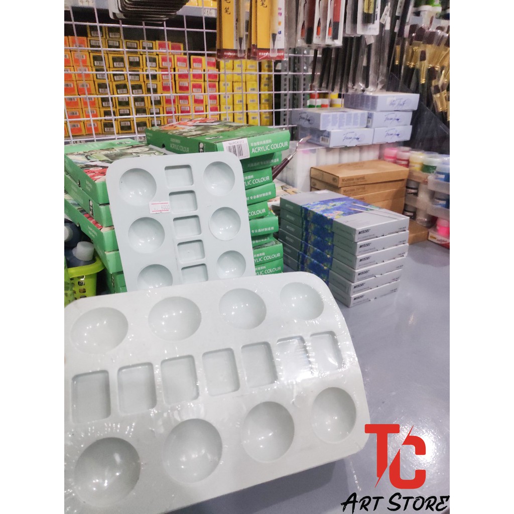 Khay Pha Màu chữ nhật 15 lỗ