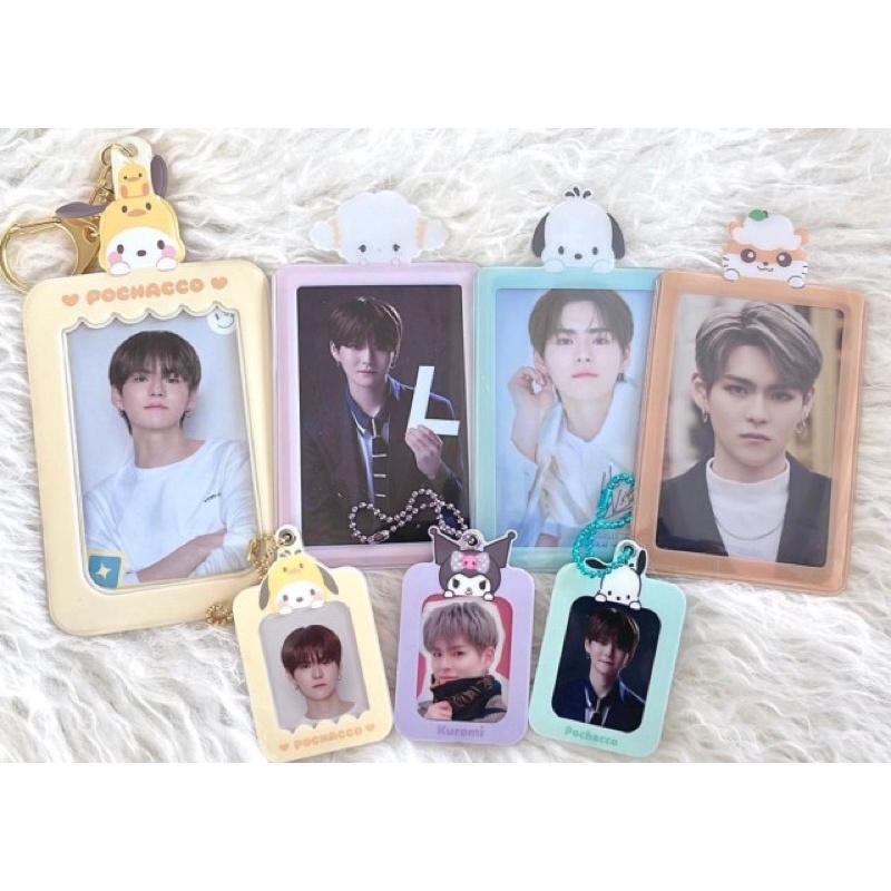 ID CARD HOLDER KEYRING MÓC KHOÁ ĐỰNG ẢNH THẦN TƯỢNG SANRIO HÀN QUỐC