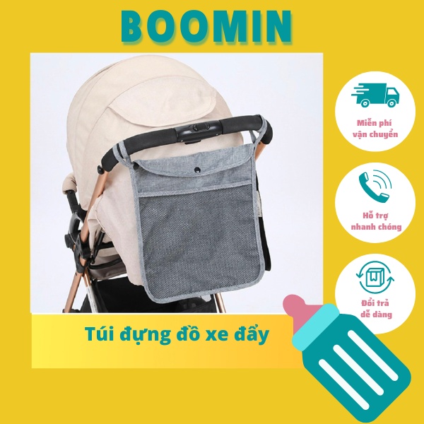 Túi treo xe đẩy đựng đồ cho bé túi đựng đồ BOOMIN giúp mẹ dễ dàng hơn khi đựng nhiều đồ