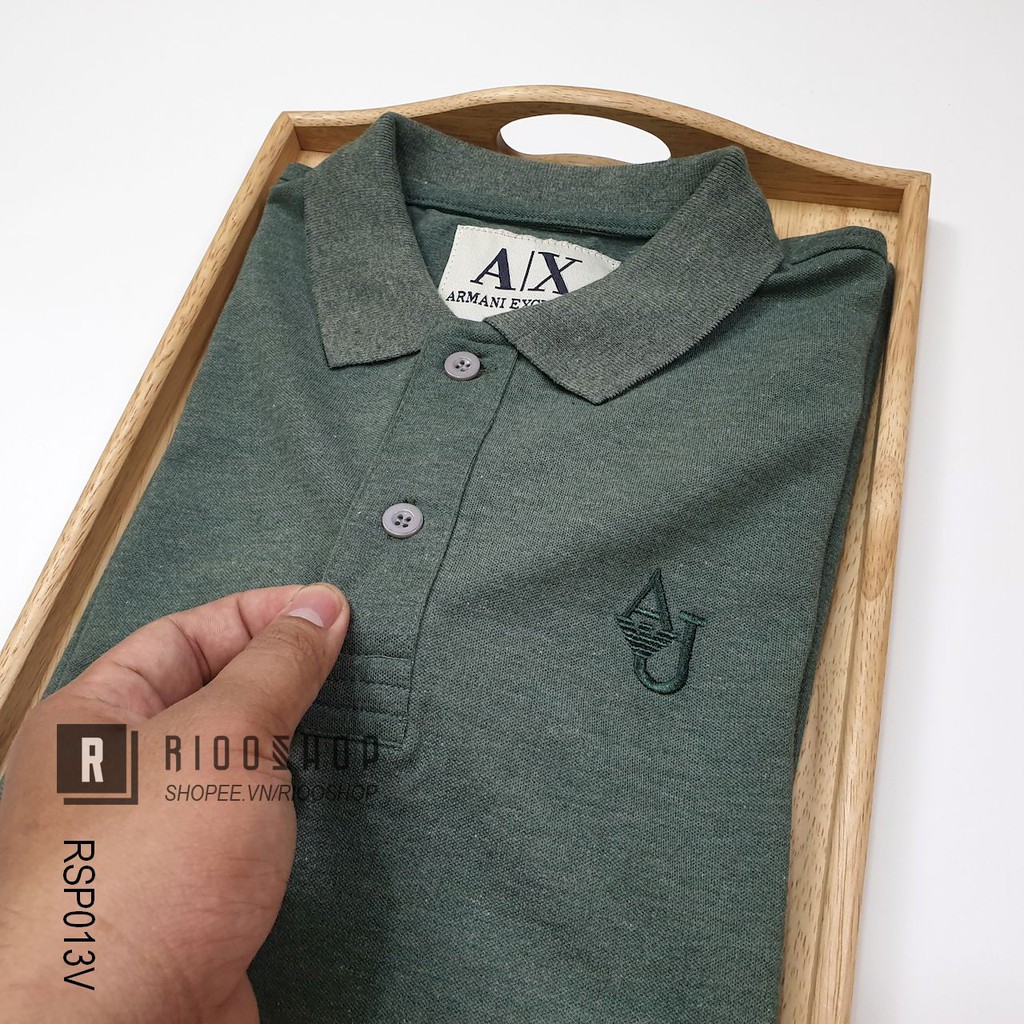 Áo thun nam polo, áo phông polo có cổ đẹp AX đơn giản cao cấp mới RSP013 có size lớn big size xxl Riooshop