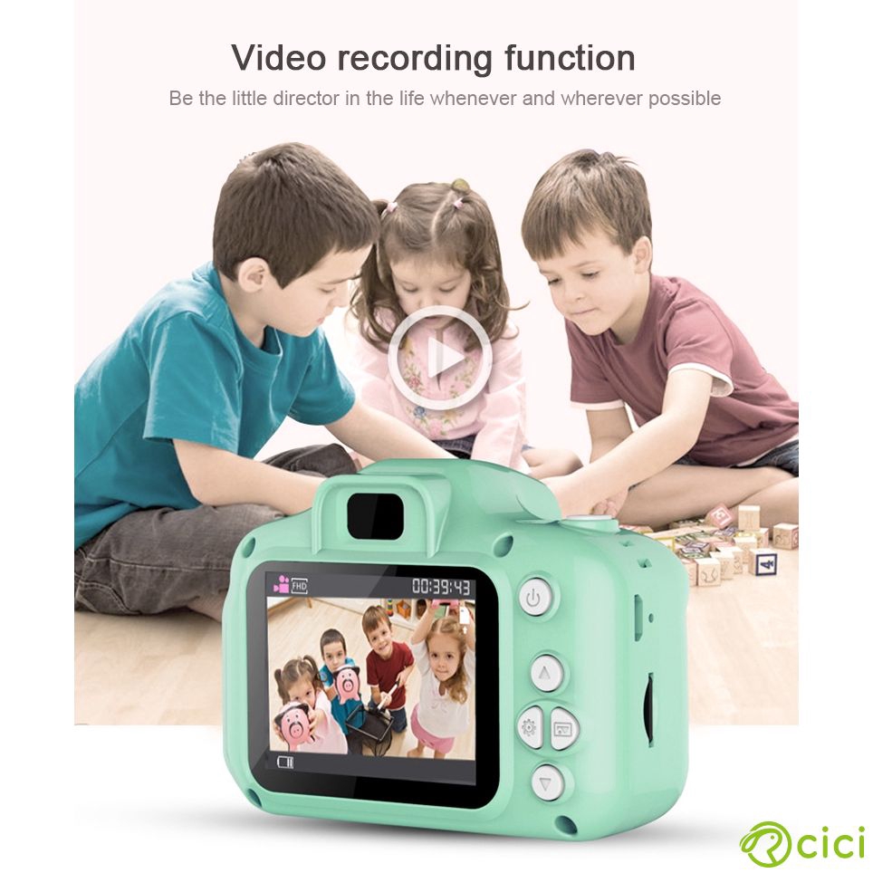 cici Máy ảnh kỹ thuật số 13MP 2.0" HD chống rung cho trẻ em☼