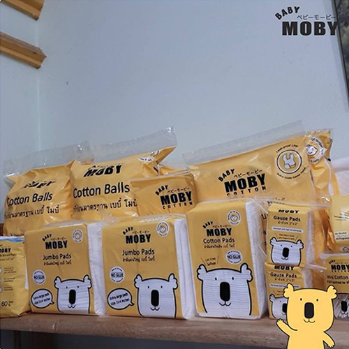 [GIFT] Bông Miếng Moby Baby Cỡ Nhỏ (100 miếng/gói)