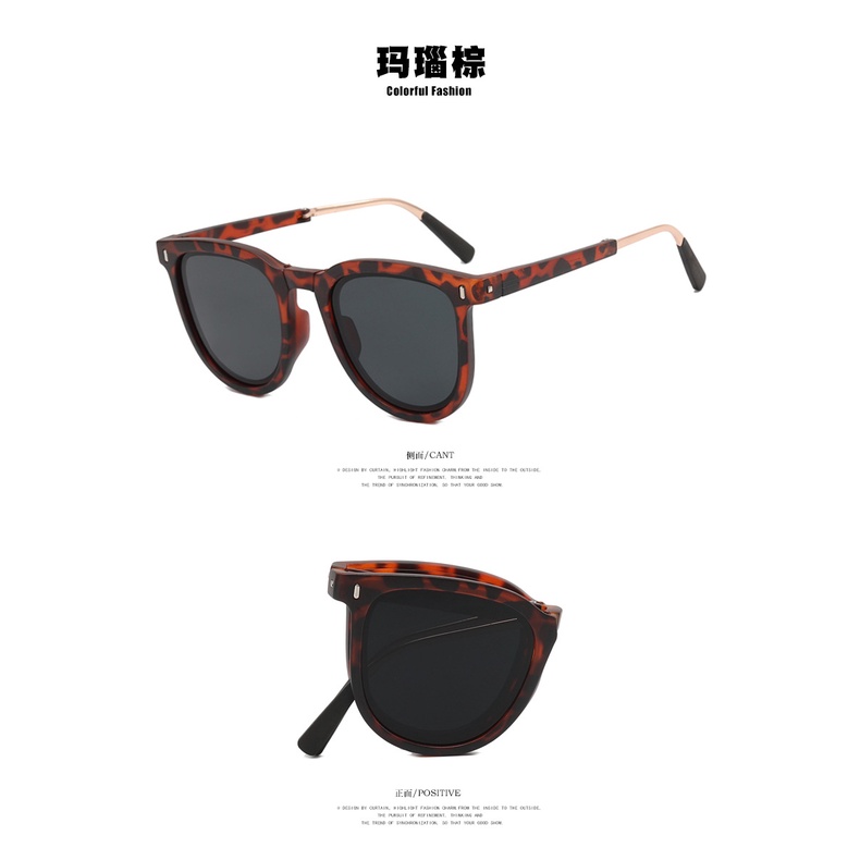 Mã  Kính Mát Gập Lại Chống Tia UV Thời Trang Mùa Hè Mới 2022 Cho Nữ