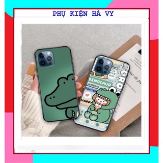 Ốp lưng kính lp hình cá sấu cute 5/5s/6/6plus/6s/6splus/7/7plus/8/8plus/x/xs/11/12/pro/max