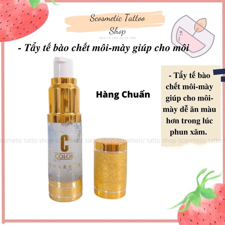 Tẩy da chết phun xăm C collor tẩy sạch tế bào chết cho môi trước khi phun xăm -Dạng Gel 20ml