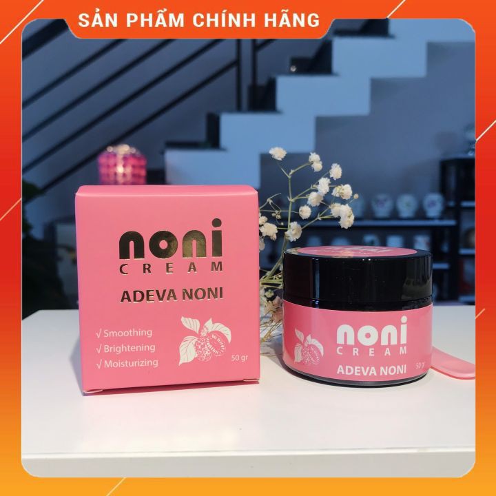 Kem dưỡng da Trái nhàu ⚡ FREESHIP ⚡ Cấp ẩm và cải thiện làn da không đều màu (50 gr/ 1 hộp) - Adeva Noni