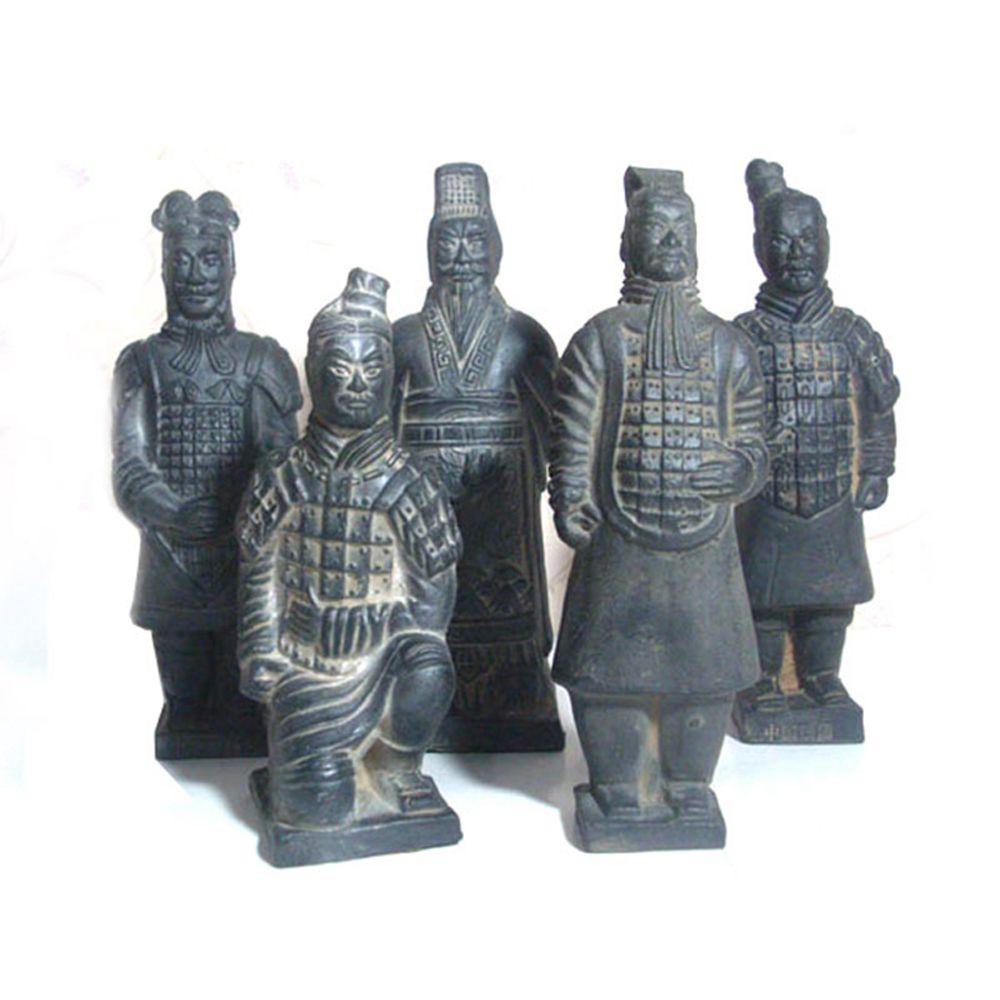 Preston Terracotta Warriors Qin Shi Huang Feature Horses Đồ Thủ Công Trang Trí Phòng Khách Phong Cách Trung Hoa Cổ Điển