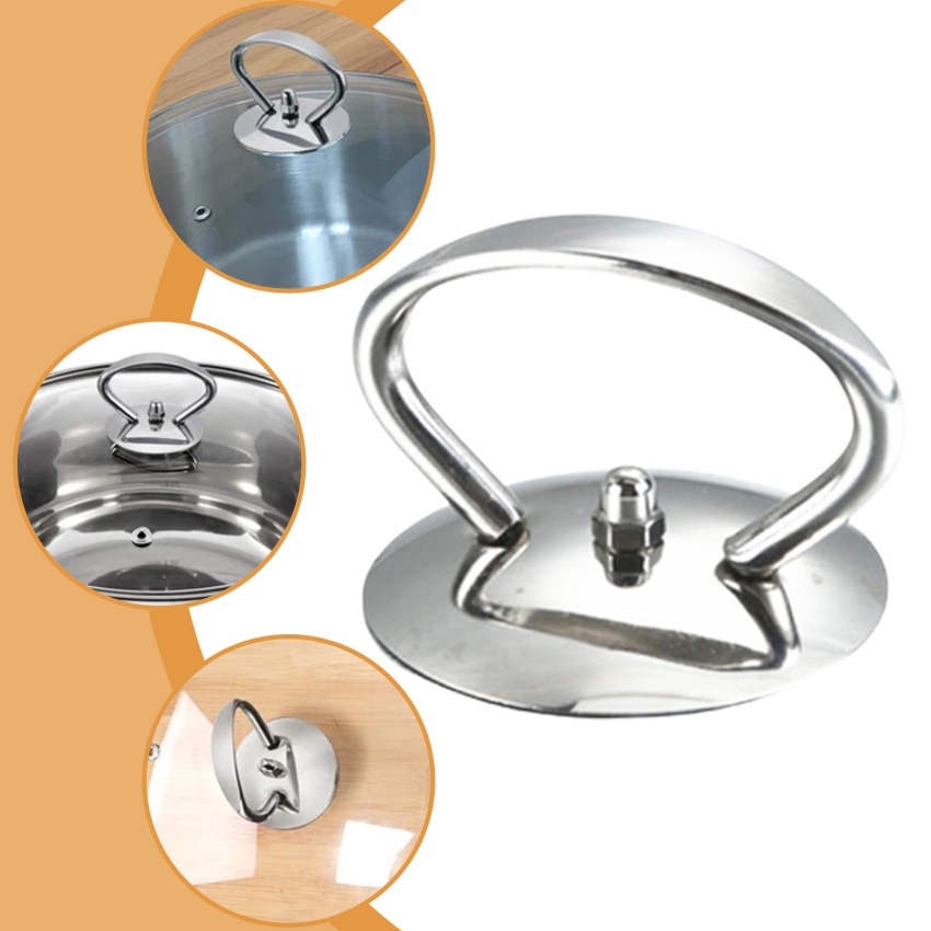 Bộ 3 Núm Vặn Thay Thế Cho Nắp Nồi Bằng Thép Không Gỉ