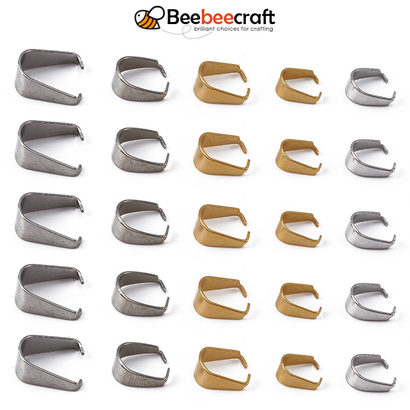 Set 5~100 Khóa Cài Bằng Thép Không Gỉ 304 6~13mm Làm Trang Sức Thủ Công