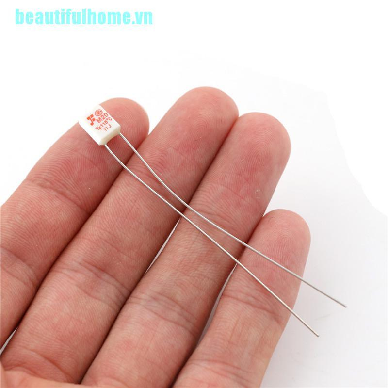 Bộ 10 cầu chì nhiệt M20 TF 115°C 250V cao cấp