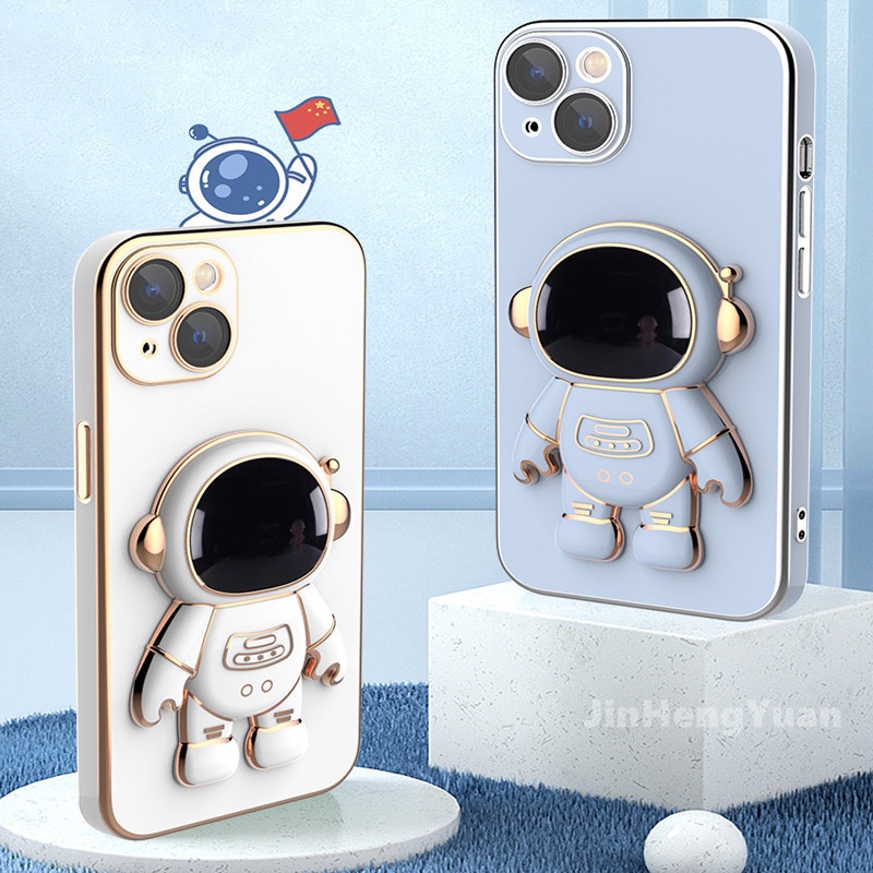 Ốp Điện Thoại Silicon Họa Tiết Phi Hành Gia 6D Cho Iphone 13 11 12 Pro MAX 7 8 Plus X XS XR MAX 12 Mini 13 Mini