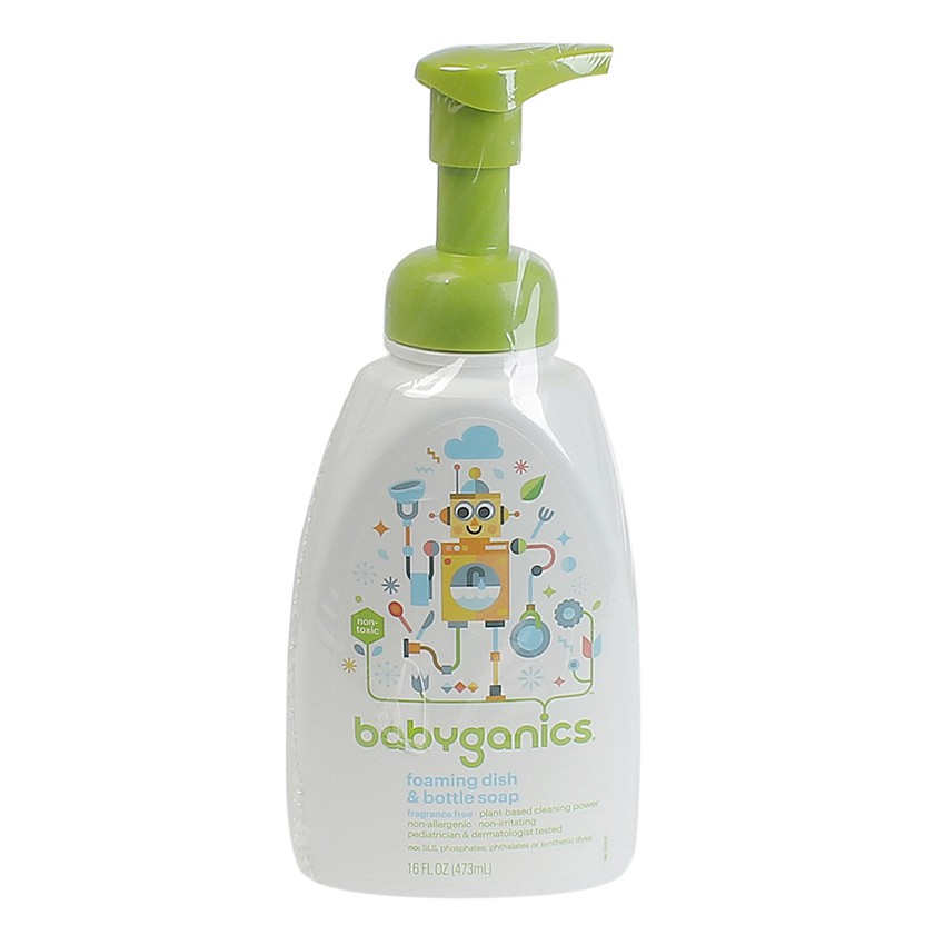 Nước rửa bình sữa Babyganics 473ml M138