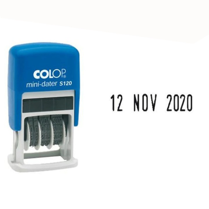 Mini Dater Colop S-120 Tiếng Anh (full box )