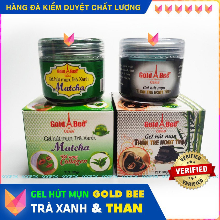 [LỘT SẠCH] Gel Lột Mụn Than Hoạt Tính, Trà Xanh Gold Bee  Sạch Mụn, Không Rát, Không To Chân Lông