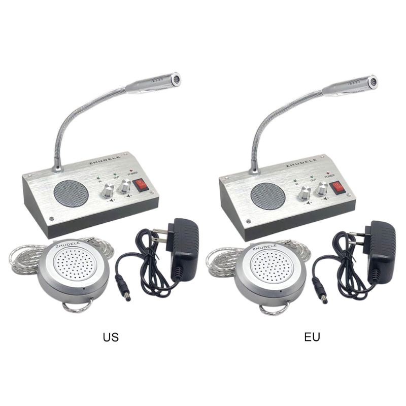 Điện thoại liên lạc nội bộ 2 chiều không cần tiếp xúc tiện dụng cho ngân hàng/bán vé