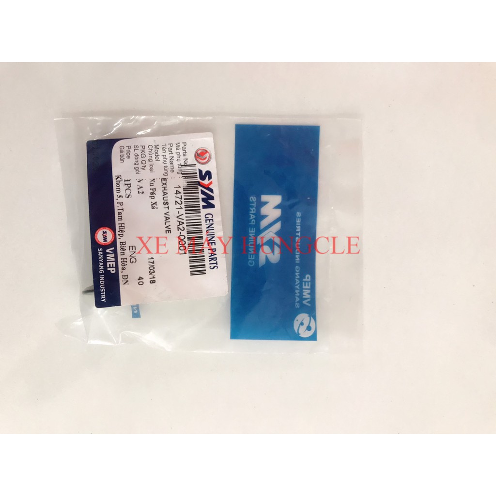 Bộ xu páp xả hút angel 100, Dream, Wave VA2 hãng SYM