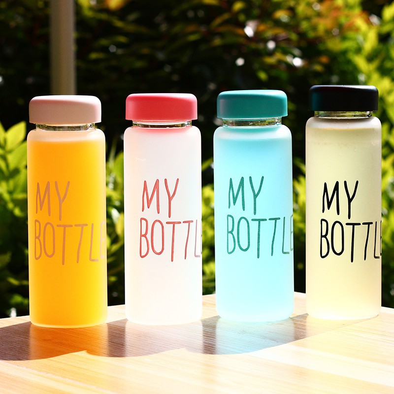 Bình đựng nước thể thao họa tiết chữ MY BOTTLE 500mL