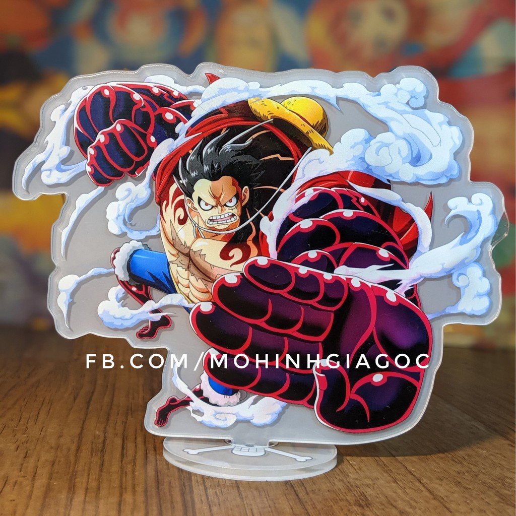 Mô hình One Piece - Mô hình 3D in hiệu ứng siêu đẹp Chúa trời Enel , Ace , Luffy , Luffy gear 4 Snake man - 15 CM -acryl