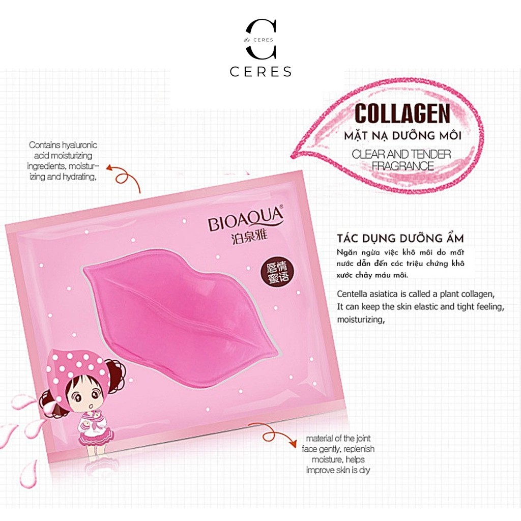 Mặt Nạ Ngủ Dưỡng Môi Bioaqua - Mask Giấy Dưỡng Ẩm Cho Môi