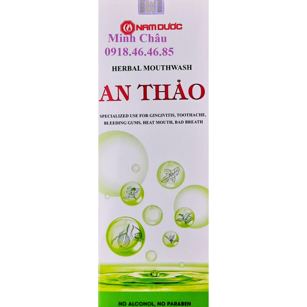 Nước súc miệng dược liệu An Thảo 250ml