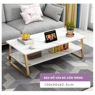 [SALE SỐC] BànTtrà Cẩm Thạch Chân Thang, Bàn Trà Chân Thang (KT: 80x52x42cm)