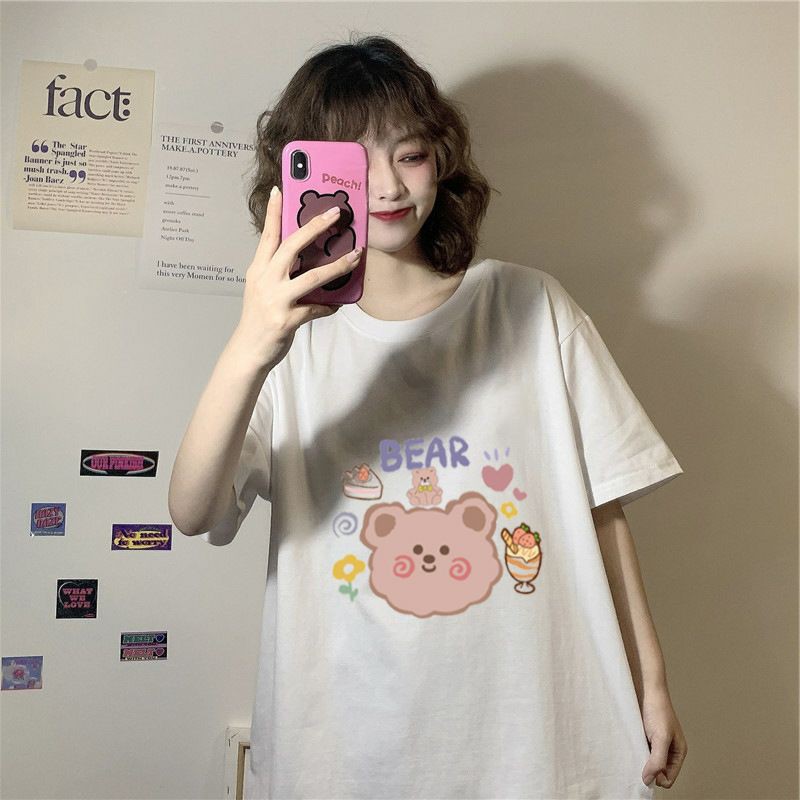 áo thun nữ unisex form rộng cute dễ thương