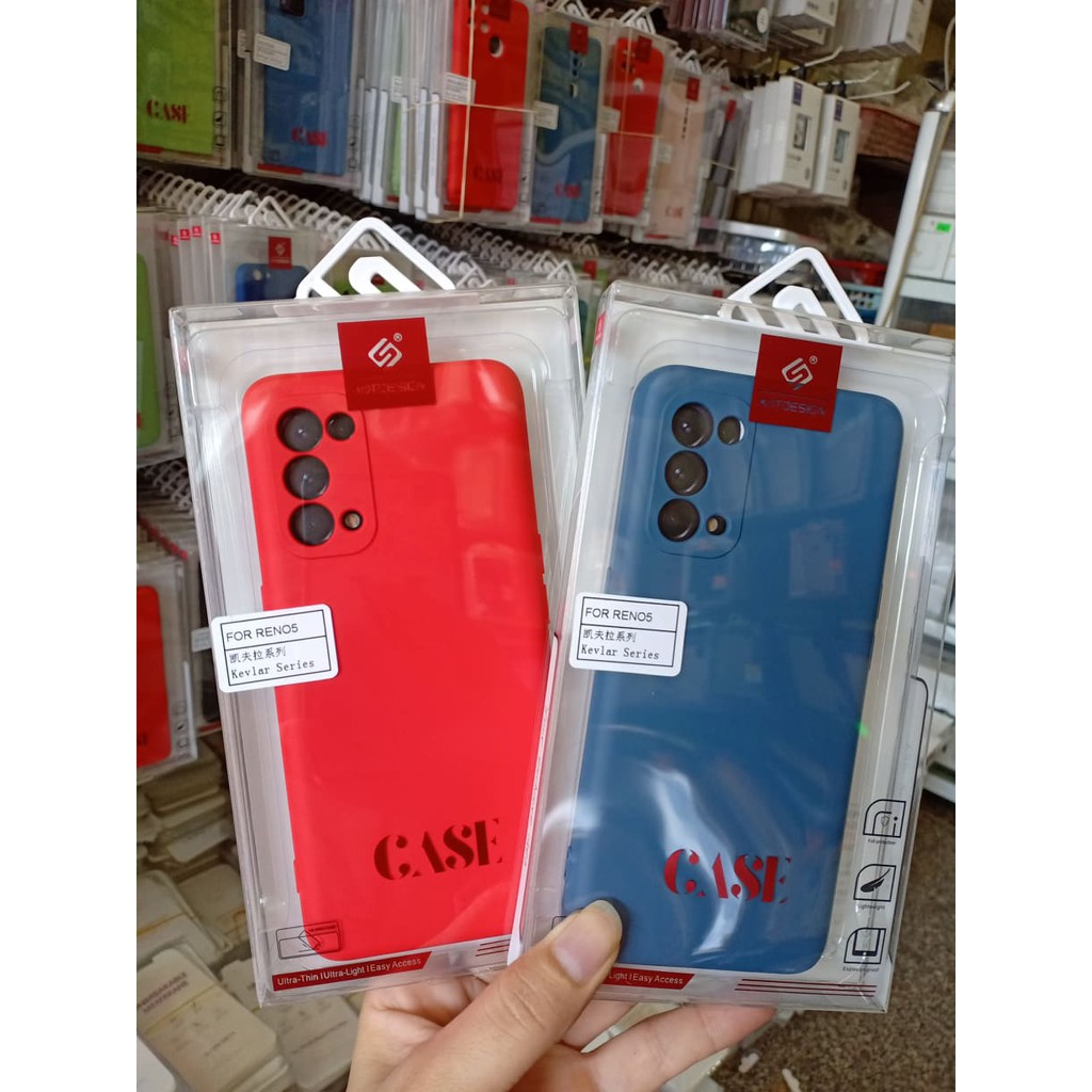Ốp lưng dẻo màu cho Oppo Reno 5, 5G hiệu KT Desing chống bẩn, chống nước, Bảo vệ Camera
