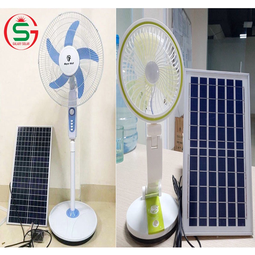 Quạt Cây Tích Điện Năng Lượng Mặt Trời Solar fan, 15W, Điện Áp DC 12V/AC, Tiết Kiệm Điện, Bảo Vệ Môi Trường/GLOBAL SOLAR