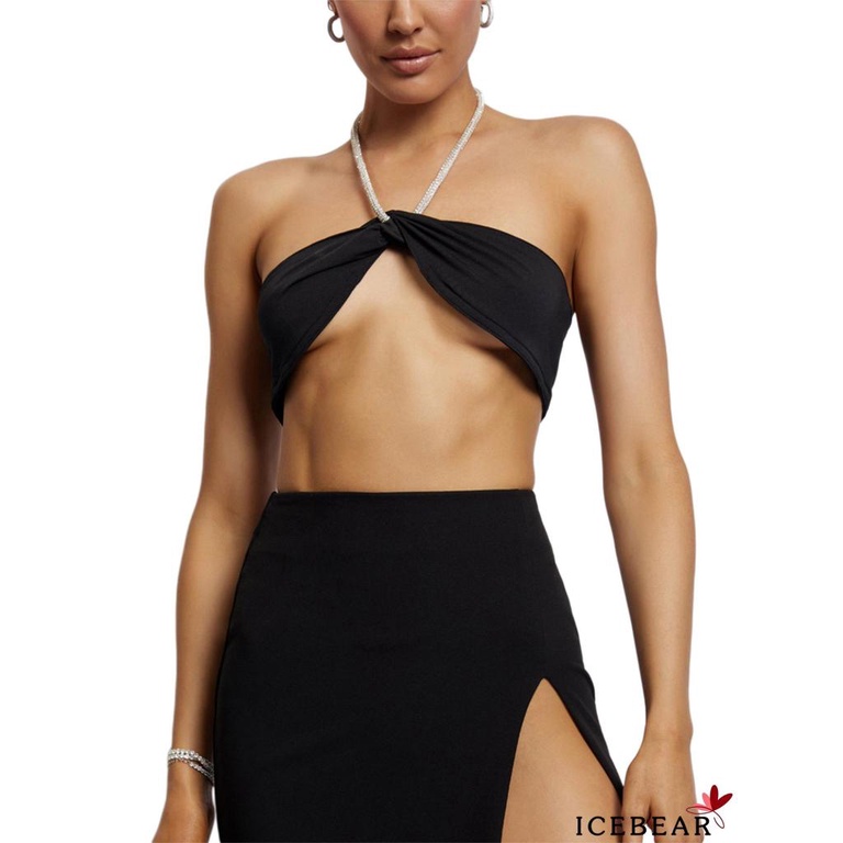 Áo Croptop Sát Nách Thiết Kế Hở Lưng Quyến Rũ