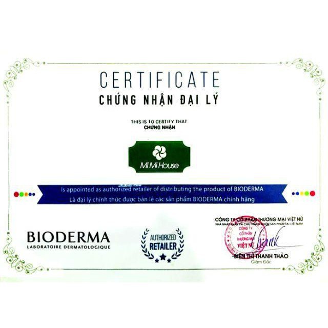 Nước tẩy trang Bioderma Créaline H2O 500ml dành cho da dầu mụn nhạy cảm hỗn hợp thiên dầu La La Cosmetic - ntt_biodema