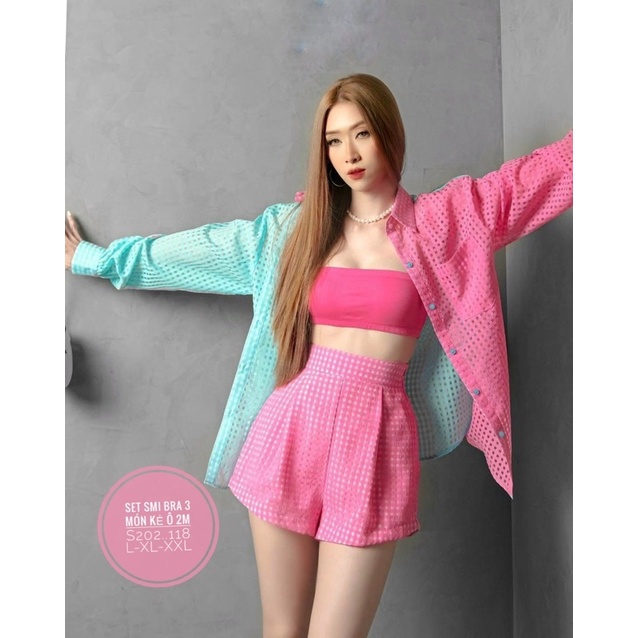 Set áo sơ mi 2 màu