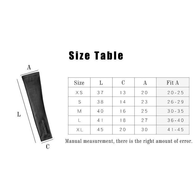 Rockbros Găng Cánh Tay Chống Nắng Tia UV plus size