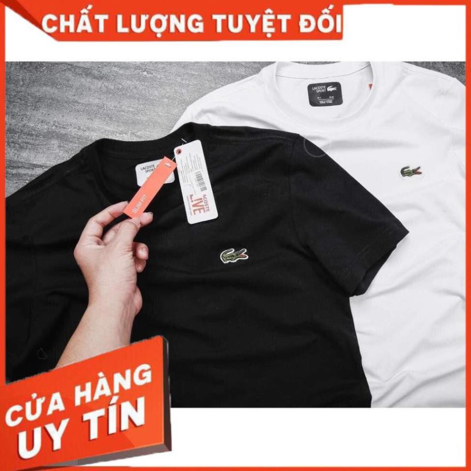 [ Hàng VNXK 100% cotton ] Áo Thun Nam Cá Sấu VNXK / Áo Phông Lacoste Không Cổ ( A002)