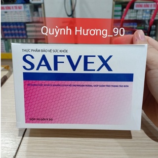 SAFVEX hộp 30 gói bổ sung chất xơ và vi khuẩn có lợi cho đường ruột