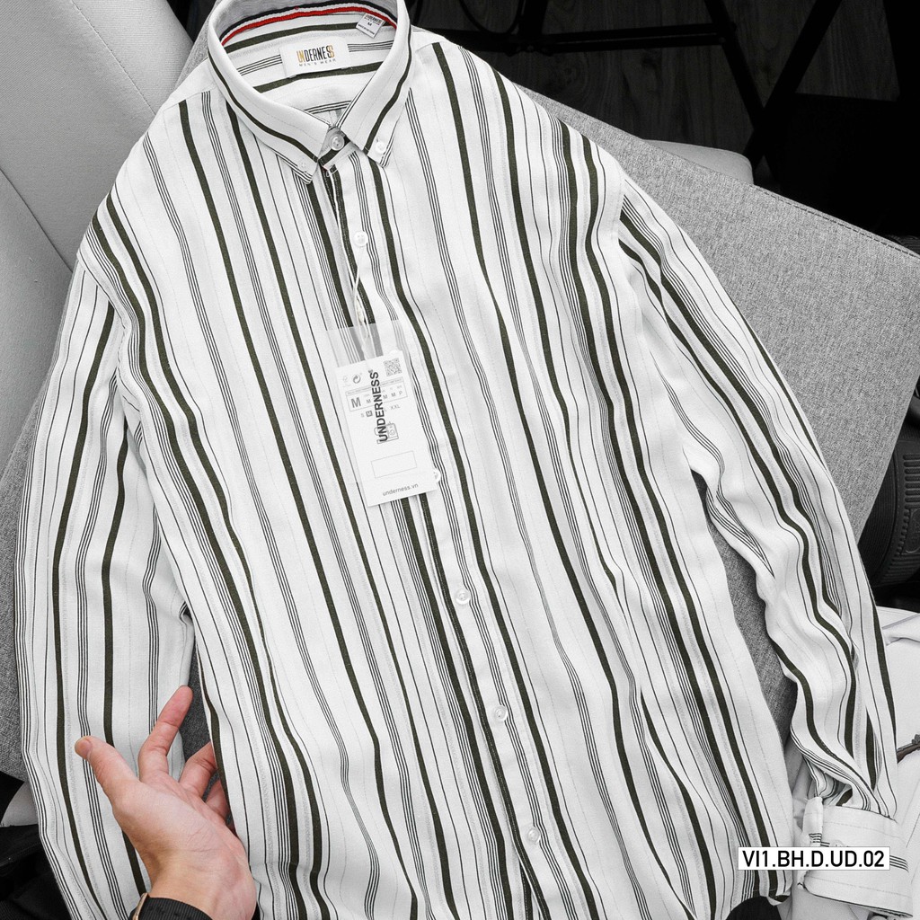 Áo sơ mi dài tay kẻ xọc linen cao cấp DICYDE VI1.BH.D.UD.02 | BigBuy360 - bigbuy360.vn