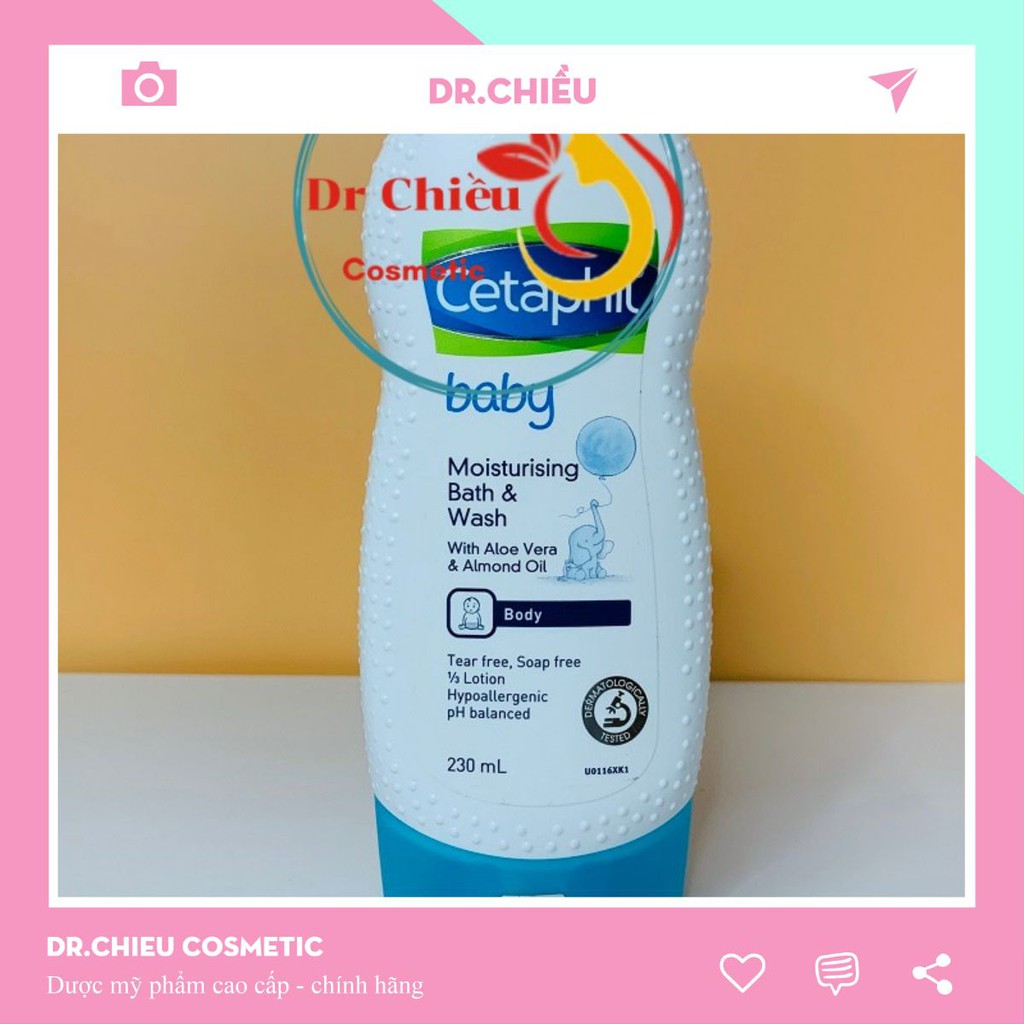 Sữa tắm gội Cetaphil⚜️FREESHIP⚜️ Sữa tắm gội Cetaphil cho bé ⚜️ Cetaphil Baby Gentle Wash &amp; Shampoo 230ml