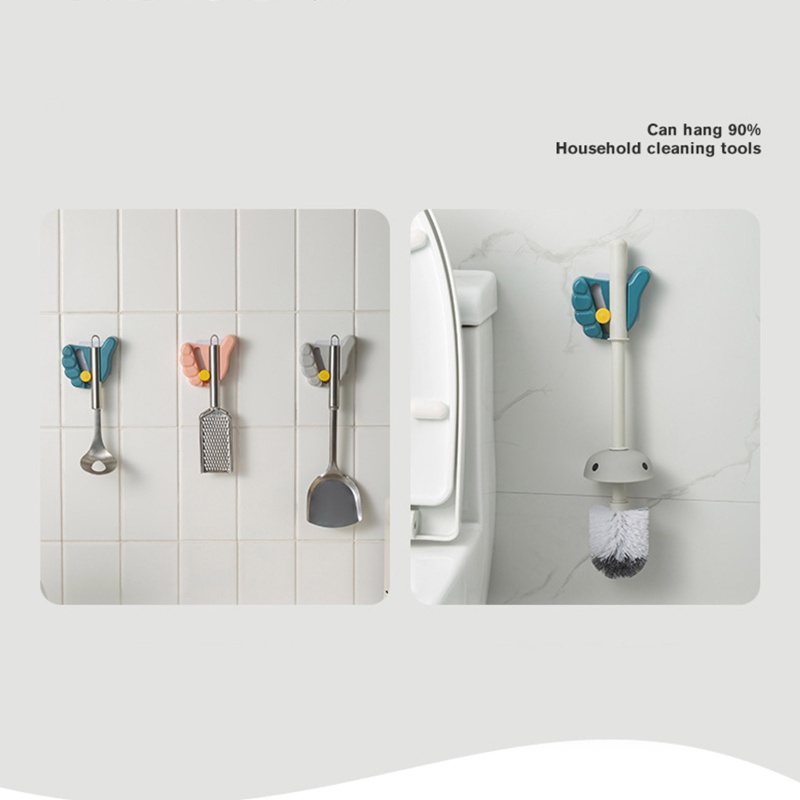 Giá Đỡ Cây Lau Nhà Gắn Tường Không Đục Lỗ Đa Năng Tùy Chỉnh Tiện Dụng