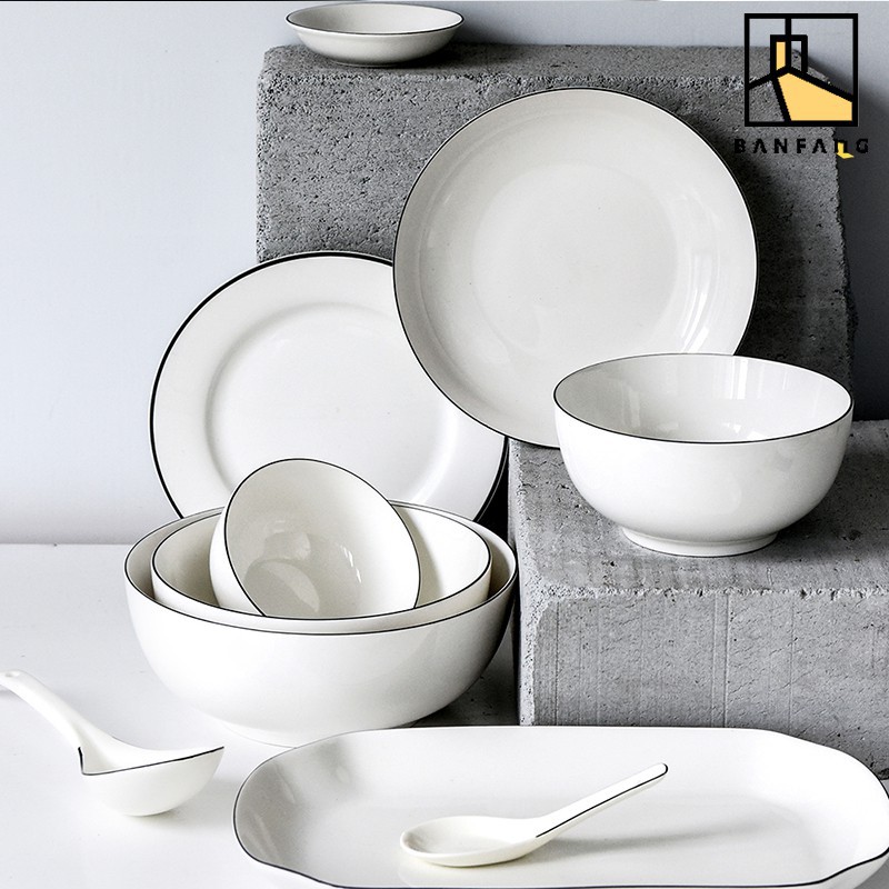 BANFANG Đồ dùng ăn uống tùy chọn chất liệu gốm sứ chất lượng cao tiện dụng | BigBuy360 - bigbuy360.vn