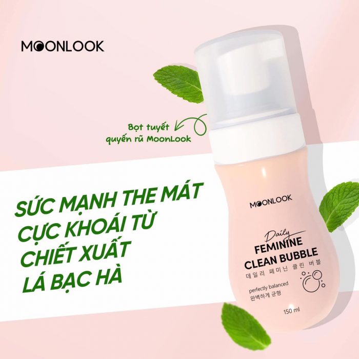 Dung Dịch Vệ Sinh Moonlook, Bọt Tuyết Quyến Rũ, An Toàn Và Khử Mùi Cô Bé Hiệu Qủa - 150ml [ Auth - HÀN QUỐC ]