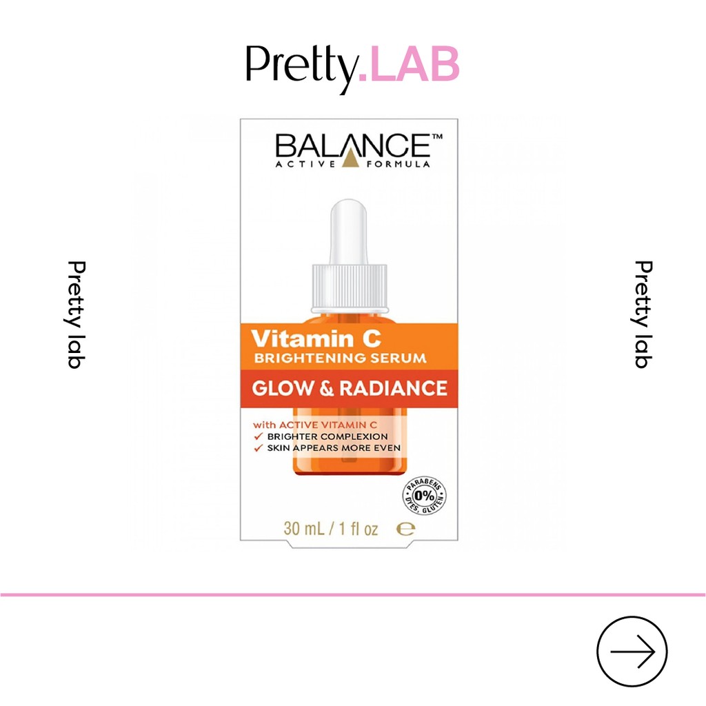 Serum Vitamin C lành tính làm sáng da,mờ vết thâm mụn,tăng đàn hồi cho da Vitamin C Balance Active Formula 30ml Key4 Lab
