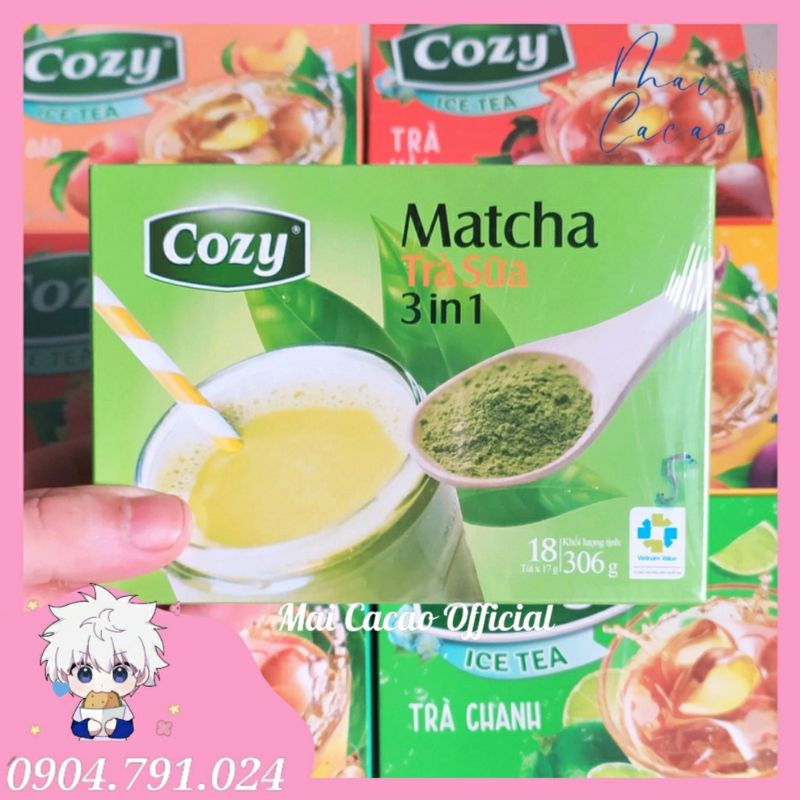 Trà Cozy IceTea các Hương Đào-Chanh-Sâm Bí Đao-Chanh Hương