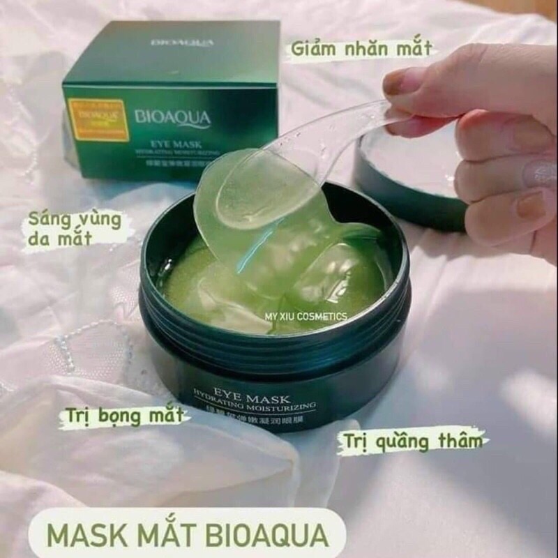 Mặt Nạ Đắp Mắt Bioqua - Mặt Nạ 60 Miếng Làm giảm Thâm Mắt Bọng mắt [Cica Cosmetic]