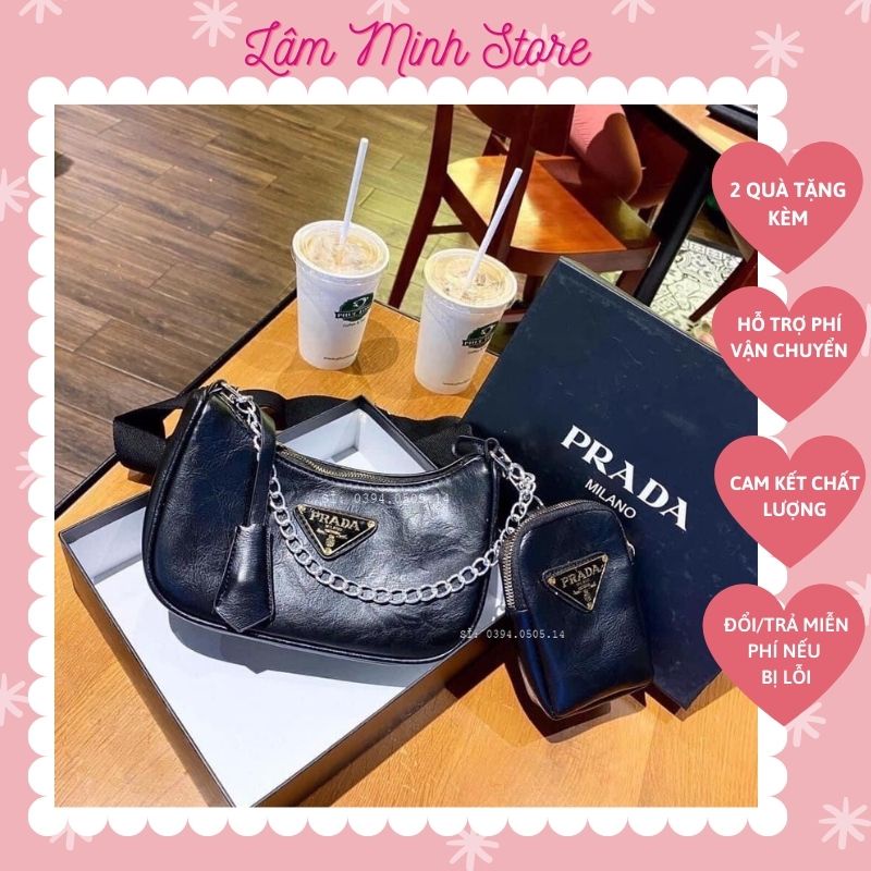 Bộ 2 Túi Ví Đeo Chéo ♥️XẢ KHO♥️ Set Túi Nữ PRARA Da Mềm Phong Cách Hàn QuốcHQ149