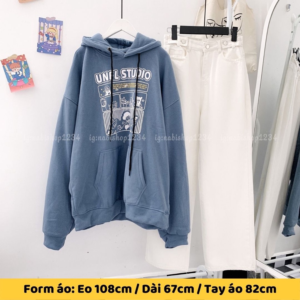 Áo Hoodie Nỉ Bông Tay Phồng Form Rộng - Nabishop1234 Mã HD008 ( ẢNH THẬT) | BigBuy360 - bigbuy360.vn