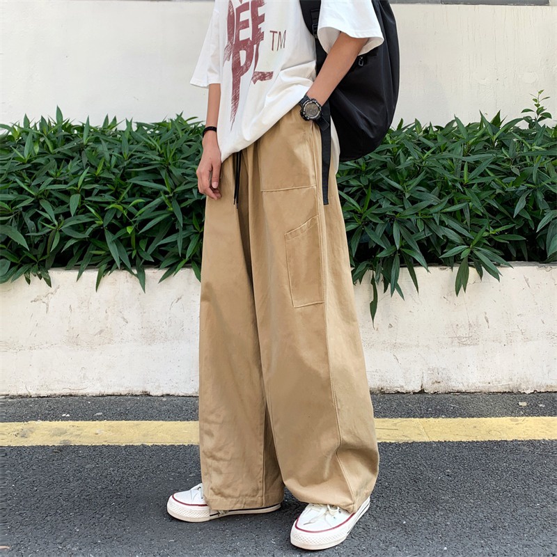 Quần ống rộng Lưng Cao Phong Cách Hàn Quốc Cổ Điển Thời Trang Cho Nữ