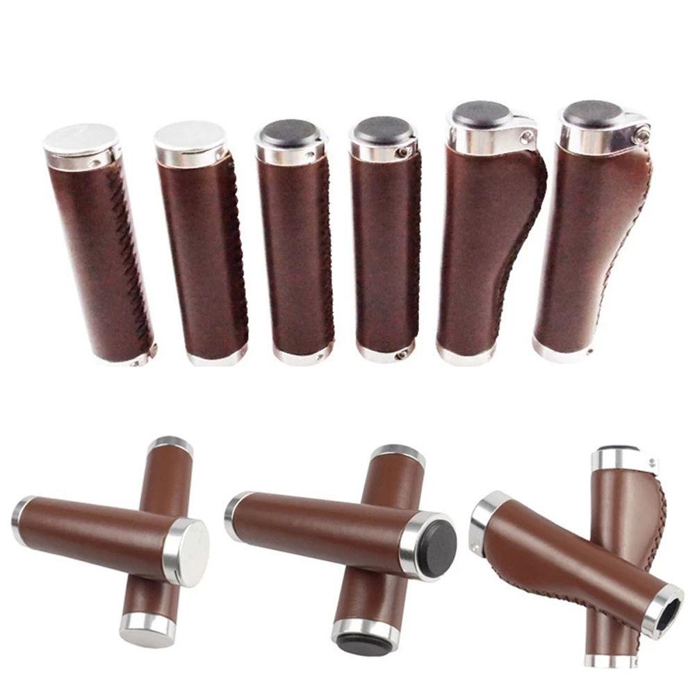 IVORY Vỏ Bọc Tay Lái Xe Đạp Chống Trượt Màu Nâu Phong Cách Vintage