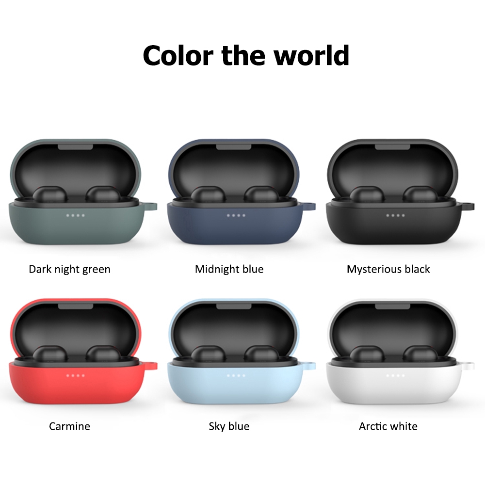 Vỏ silicon màu trơn dành cho tai nghe không tai Haylou GT1 Pro