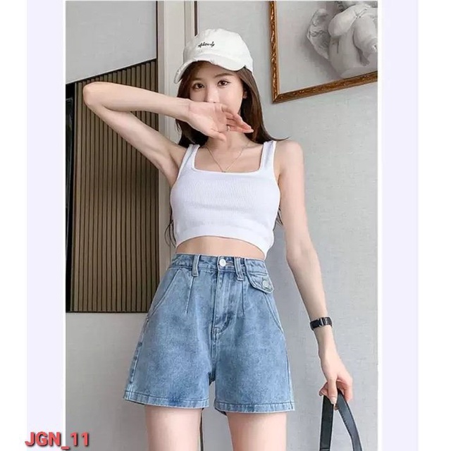 Quần short jean bò nữ cạp lưng cao ngắn ôm demin phong cách hàn quốc xu hướng hè 2022 kozoda QJ14 | BigBuy360 - bigbuy360.vn