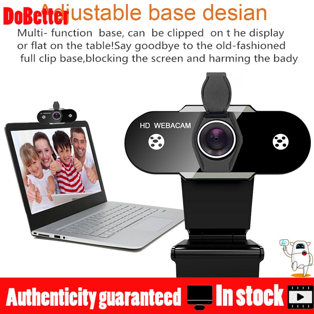 Webcam Hd Có Mic Chống Nhìn Trộm Hỗ Trợ Quay Video Live Stream